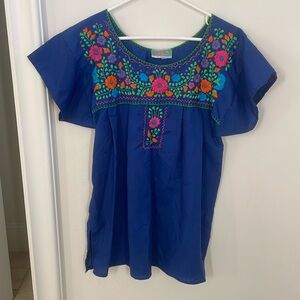 Nativa blue shirt/tunic